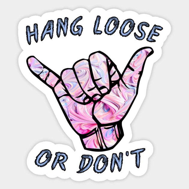 Hang loose shaka pastel surfer hippie hand symbol Sticker by Captain-Jackson